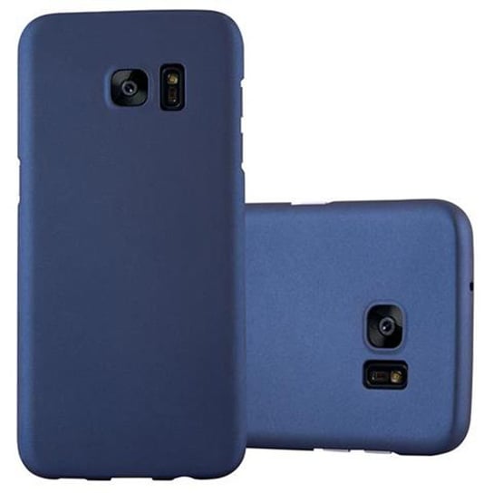 Pokrowiec Do Samsung Galaxy S7 EDGE Etui w METAL NIEBIESKI Hard Case Cover Obudowa Ochronny Cadorabo Cadorabo