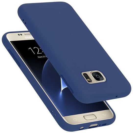 Pokrowiec Do Samsung Galaxy S7 Etui w LIQUID NIEBIESKI TPU Silikon Case Cover Obudowa Ochronny Cadorabo Cadorabo