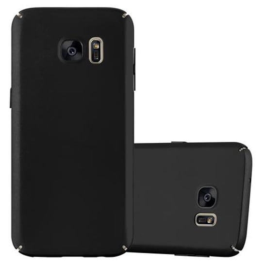 Pokrowiec Do Samsung Galaxy S7 Etui w METAL CZARNY Hard Case Cover Obudowa Ochronny Cadorabo Cadorabo