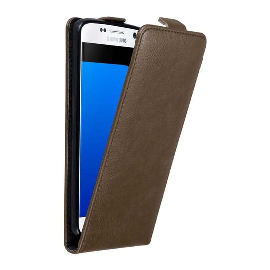 Pokrowiec Do Samsung Galaxy S7 w Etui BRĄZOWA KAWA  Flip Case Cover Obudowa Ochronny Cadorabo Cadorabo
