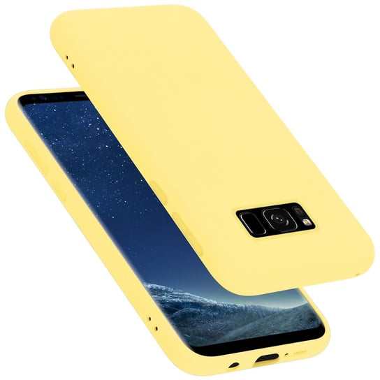 Pokrowiec Do Samsung Galaxy S8 PLUS Etui w LIQUID ŻÓŁTY TPU Silikon Case Cover Obudowa Ochronny Cadorabo Cadorabo