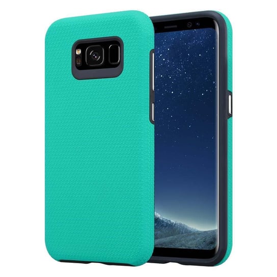 Pokrowiec Do Samsung Galaxy S8 PLUS Etui w TURKUSOWE LILIE  Obudowa Case Cover Ochronny Cadorabo Cadorabo