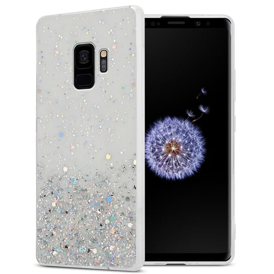 Pokrowiec Do Samsung Galaxy S9 Etui w Przezroczysty z Brokatem Glitter Obudowa Case Cover TPU Cadorabo Cadorabo