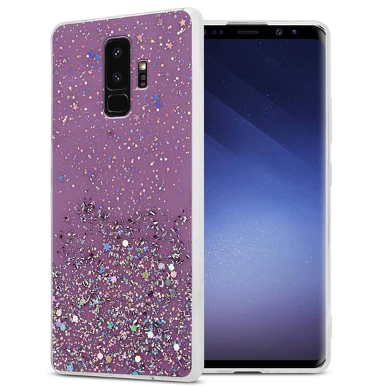Pokrowiec Do Samsung Galaxy S9 PLUS Etui w Fiolet z Brokatem Glitter Obudowa Case Cover TPU Cadorabo Cadorabo