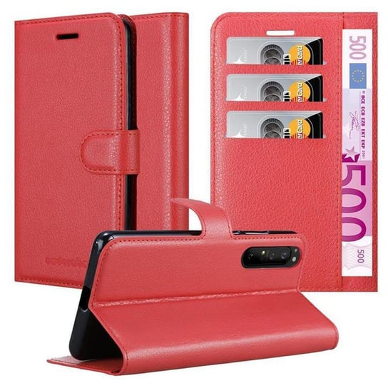 Pokrowiec Do Sony Xperia 1 II w KARMINOWY CZERWONY Etui Portfel Obudowa Ochronny Case Cover Cadorabo Cadorabo