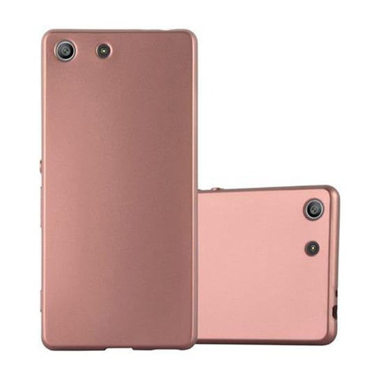 Pokrowiec Do Sony Xperia M5 w METALLIC ZŁOTY Etui TPU Silikon Obudowa Ochronny Case Cover Cadorabo Cadorabo