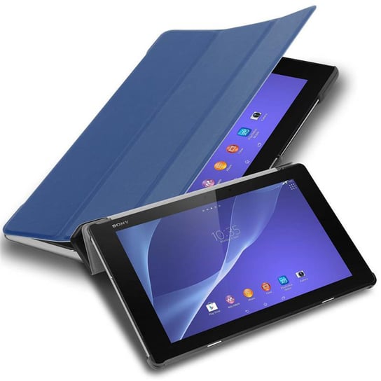 Pokrowiec Do Sony Xperia Tablet Z2 (10.1 cala) Etui w CIEMNO NIEBIESKI JERSEY Obudowa Case Cover Portfel Ochronny Cadorabo Cadorabo