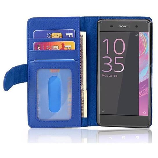 Pokrowiec Do Sony Xperia Xa W Niebieski Neptun Etui Ochronny Magnet Obudowa Case Cover Cadorabo Cadorabo