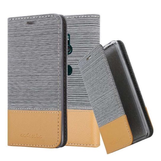 Pokrowiec Do Sony Xperia XZ3 Etui w JASNOSZARY BRĄZOWY Portfel Obudowa Case Cover Ochronny Cadorabo Cadorabo