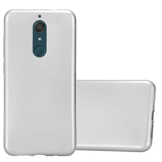 Pokrowiec Do WIKO VIEW XL w METALLIC SREBRNY Etui TPU Silikon Obudowa Ochronny Case Cover Cadorabo Cadorabo