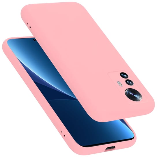 Pokrowiec Do Xiaomi 12 PRO Etui w LIQUID RÓŻOWY TPU Silikon Case Cover Obudowa Ochronny Cadorabo Cadorabo