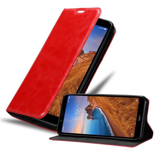 Pokrowiec Do Xiaomi RedMi 7A w CZERWONE JABŁKO Etui Obudowa Ochronny Case Cover Portfel Cadorabo Cadorabo