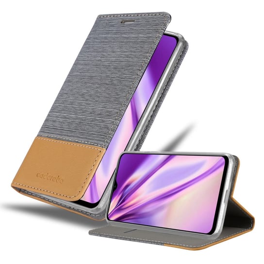 Pokrowiec Do Xiaomi RedMi 9T / POCO M3 Etui w JASNOSZARY BRĄZOWY Portfel Obudowa Case Cover Ochronny Cadorabo Cadorabo