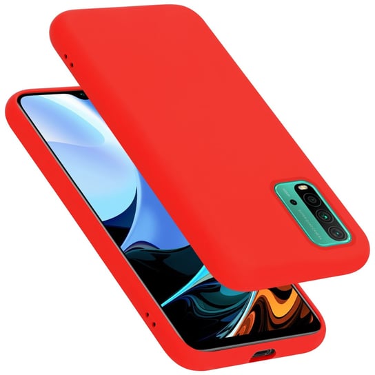 Pokrowiec Do Xiaomi RedMi 9T / POCO M3 Etui w LIQUID CZERWONY TPU Silikon Case Cover Obudowa Ochronny Cadorabo Cadorabo