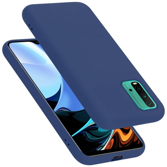 Pokrowiec Do Xiaomi RedMi 9T / POCO M3 Etui w LIQUID NIEBIESKI TPU Silikon Case Cover Obudowa Ochronny Cadorabo Cadorabo