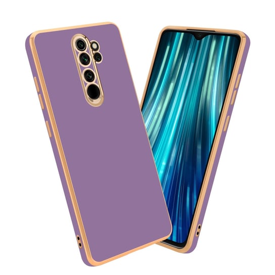 Pokrowiec Do Xiaomi RedMi NOTE 8 PRO Etui w Glossy Purpura - Złoto TPU Silikonowe Obudowa Case Cover Cadorabo Cadorabo
