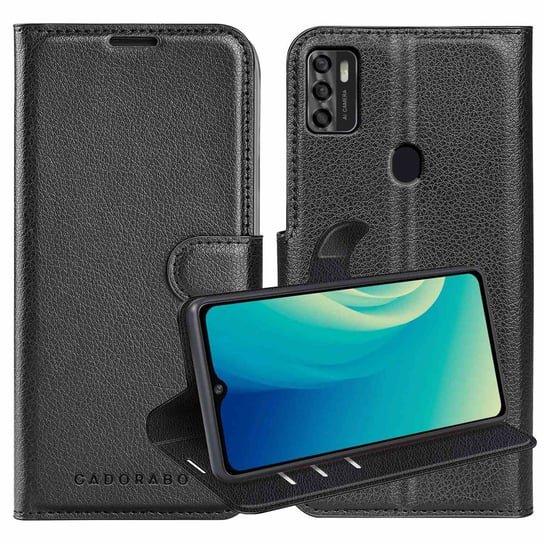 Pokrowiec Do ZTE Blade A7s 2020 w CZARNY PHANTOM Etui Portfel Obudowa Ochronny Case Cover Cadorabo Cadorabo