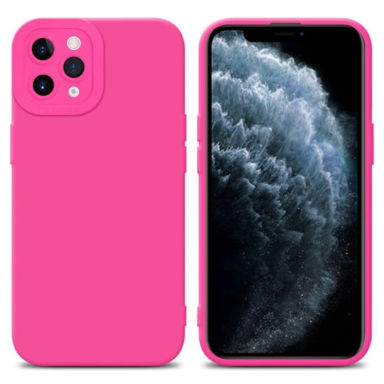 Pokrowiec Etui Do Apple iPhone 11 PRO MAX w FLUID HOTPINK TPU Silikonowe Obudowa Ochronny Case Cover Cadorabo Cadorabo