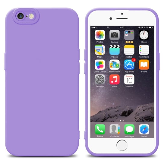 Pokrowiec Etui Do Apple iPhone 6 / 6S w FLUID JASNY FIOLET TPU Silikonowe Obudowa Ochronny Case Cover Cadorabo Cadorabo