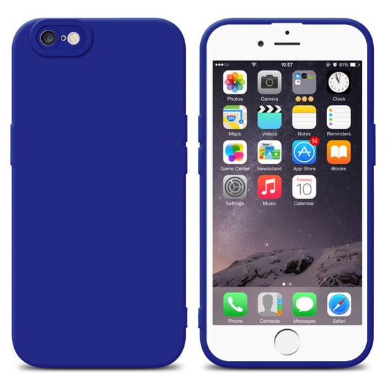 Pokrowiec Etui Do Apple iPhone 6 / 6S w FLUID NIEBIESKI TPU Silikonowe Obudowa Ochronny Case Cover Cadorabo Cadorabo