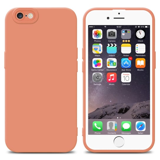 Pokrowiec Etui Do Apple iPhone 6 PLUS / 6S PLUS w FLUID JASNY POMARAŃCZOWY TPU Silikonowe Obudowa Ochronny Case Cover Cadorabo Cadorabo