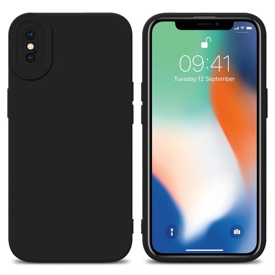 Pokrowiec Etui Do Apple iPhone X / XS w FLUID CZERŃ TPU Silikonowe Obudowa Ochronny Case Cover Cadorabo Cadorabo