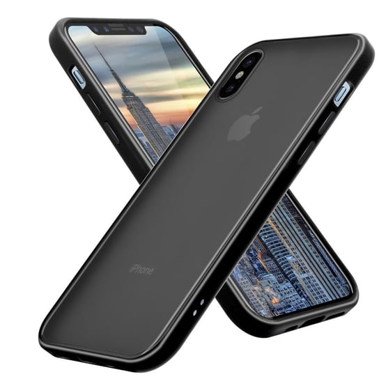 Pokrowiec Etui Do Apple iPhone X / XS w Matowy Czarny TPU Hard Case Obudowa Ochronny Cadorabo Cadorabo