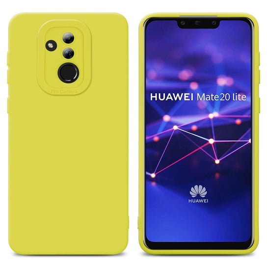 Pokrowiec Etui Do Huawei MATE 20 LITE w FLUID ŻÓŁTY TPU Silikonowe Obudowa Ochronny Case Cover Cadorabo Cadorabo