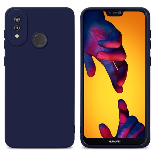 Pokrowiec Etui Do Huawei P20 LITE 2018 / NOVA 3E w FLUID CIEMNONIEBIESKI TPU Silikonowe Obudowa Ochronny Case Cover Cadorabo Cadorabo