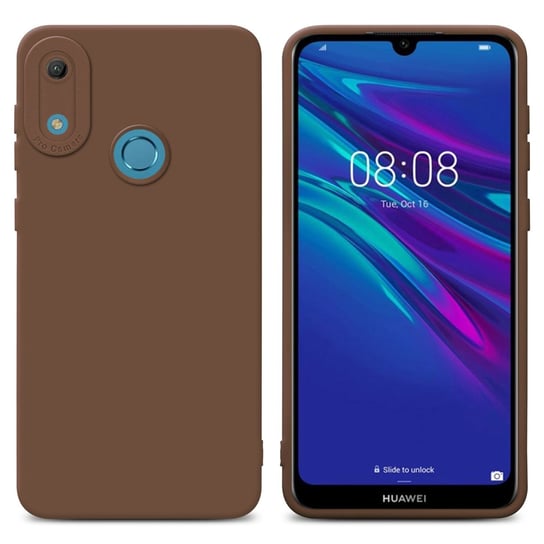 Pokrowiec Etui Do Huawei Y6 2019 w FLUID BRĄZOWY TPU Silikonowe Obudowa Ochronny Case Cover Cadorabo Cadorabo