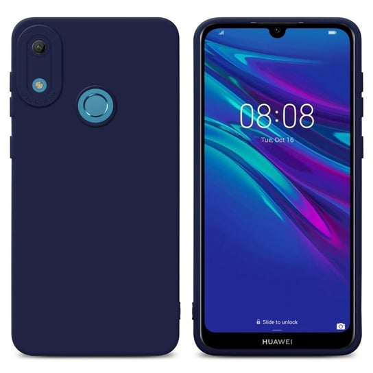 Pokrowiec Etui Do Huawei Y6 2019 w FLUID CIEMNONIEBIESKI TPU Silikonowe Obudowa Ochronny Case Cover Cadorabo Cadorabo