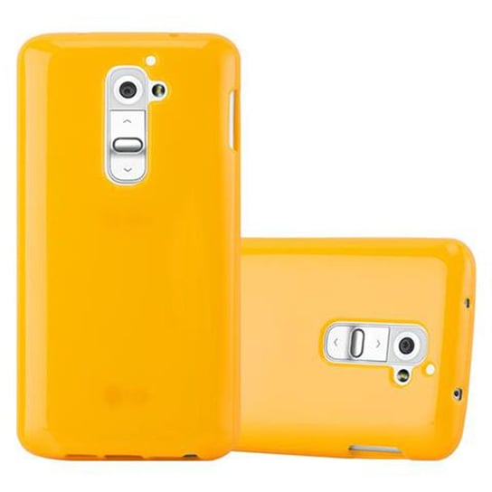 Pokrowiec Etui Do LG G2 Obudowa w JELLY ŻÓŁTY TPU Ochronny Case Cover Plecki Cadorabo Cadorabo