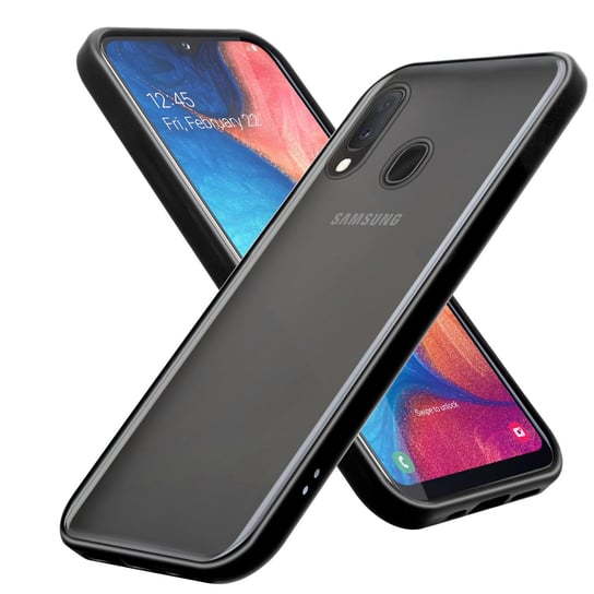 Pokrowiec Etui Do Samsung Galaxy A10e / A20e w Matowy Czarny TPU Hard Case Obudowa Ochronny Cadorabo Cadorabo
