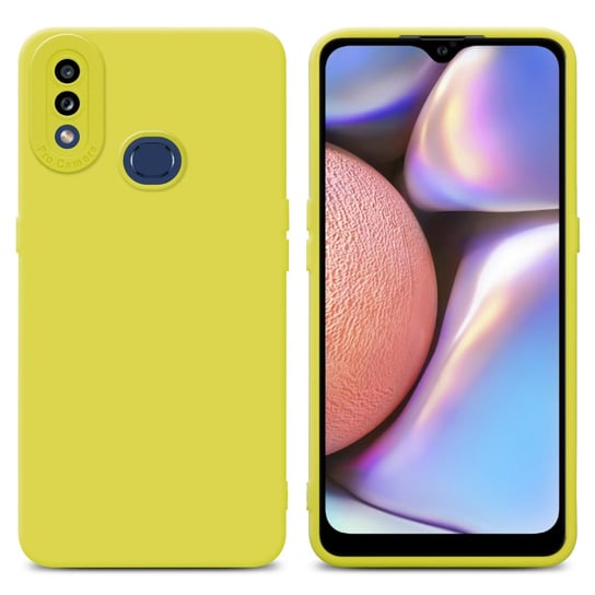 Pokrowiec Etui Do Samsung Galaxy A10s / M01s w FLUID ŻÓŁTY TPU Silikonowe Obudowa Ochronny Case Cover Cadorabo Cadorabo