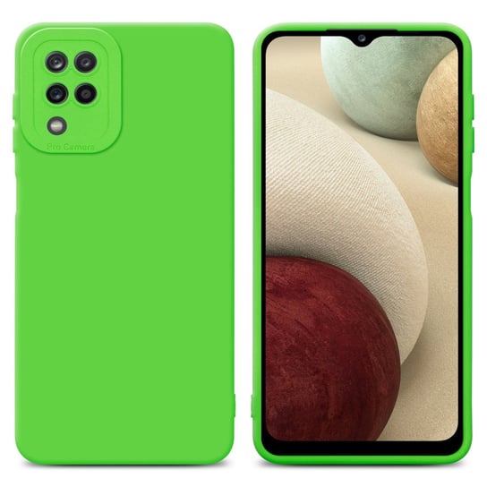 Pokrowiec Etui Do Samsung Galaxy A12 / M12 w FLUID ZIELEŃ TPU Silikonowe Obudowa Ochronny Case Cover Cadorabo Cadorabo