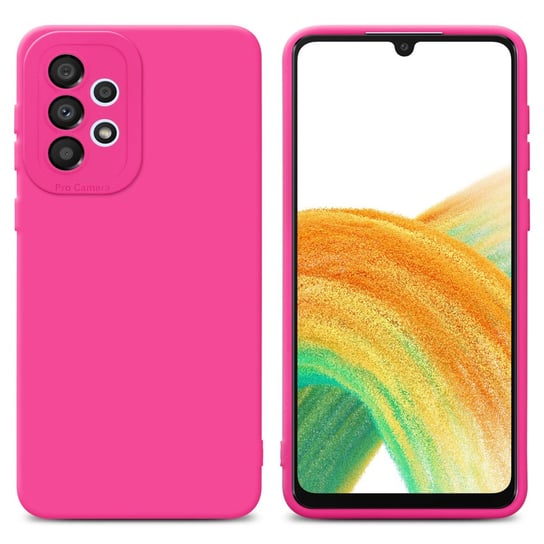 Pokrowiec Etui Do Samsung Galaxy A33 5G w FLUID HOTPINK TPU Silikonowe Obudowa Ochronny Case Cover Cadorabo Cadorabo