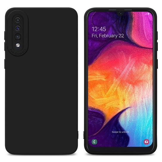 Pokrowiec Etui Do Samsung Galaxy A50 4G / A50s / A30s w FLUID CZERŃ TPU Silikonowe Obudowa Ochronny Case Cover Cadorabo Cadorabo