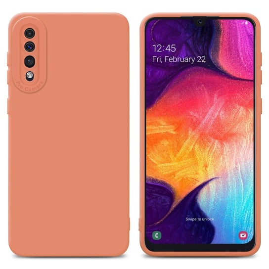 Pokrowiec Etui Do Samsung Galaxy A50 4G / A50s / A30s w FLUID JASNY POMARAŃCZOWY TPU Silikonowe Obudowa Ochronny Case Cover Cadorabo Cadorabo