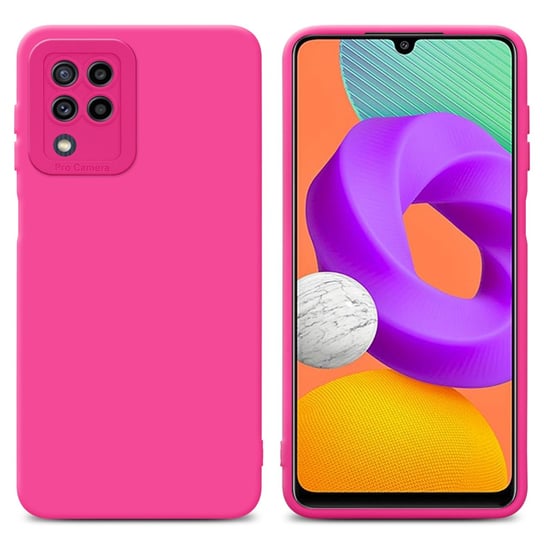 Pokrowiec Etui Do Samsung Galaxy M22 / M32 4G w FLUID HOTPINK TPU Silikonowe Obudowa Ochronny Case Cover Cadorabo Cadorabo