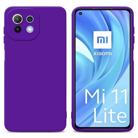 Pokrowiec Etui Do Xiaomi Mi 11 LITE (4G / 5G) / 11 LITE NE w FLUID CIEMNY FIOLET TPU Silikonowe Obudowa Ochronny Case Cover Cadorabo Cadorabo