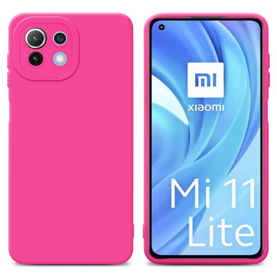 Pokrowiec Etui Do Xiaomi Mi 11 LITE (4G / 5G) / 11 LITE NE w FLUID HOTPINK TPU Silikonowe Obudowa Ochronny Case Cover Cadorabo Cadorabo