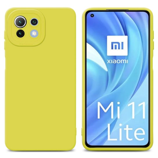 Pokrowiec Etui Do Xiaomi Mi 11 LITE (4G / 5G) / 11 LITE NE w FLUID ŻÓŁTY TPU Silikonowe Obudowa Ochronny Case Cover Cadorabo Cadorabo