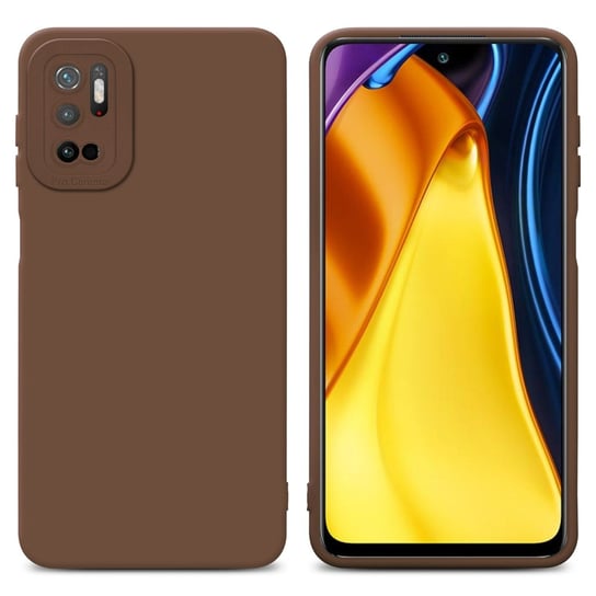 Pokrowiec Etui Do Xiaomi RedMi NOTE 10 5G / POCO M3 PRO 5G w FLUID BRĄZOWY TPU Silikonowe Obudowa Ochronny Case Cover Cadorabo Cadorabo