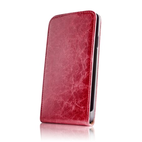 Pokrowiec GREENGO Sligo Exclusive na Samsung G900F Galaxy S5, czerwony GreenGo