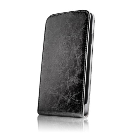 Pokrowiec GREENGO Sligo Exclusive na Samsung i9190 Galaxy S4 mini, czarny GreenGo