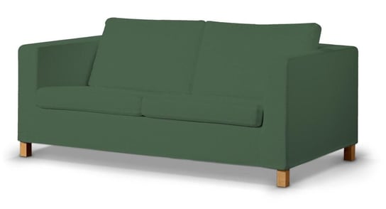 Pokrowiec krótki na rozkładaną sofę Karlanda, DEKORIA, Cotton Panama, zielony Dekoria