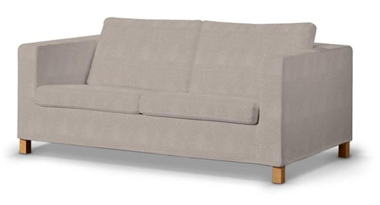 Pokrowiec krótki na rozkładaną sofę Karlanda, DEKORIA, Etna, beżowo-szary Dekoria