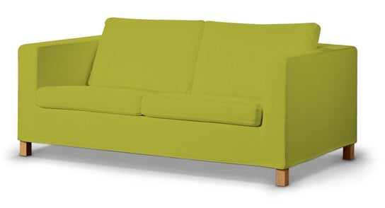 Pokrowiec krótki na rozkładaną sofę Karlanda, DEKORIA, Etna, limonkowy Dekoria