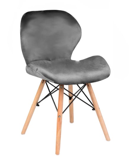 Pokrowiec krzesło skandynawskie szary elastyczny [21sa] Ubieramy Meble
