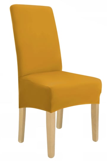 Pokrowiec krzesło xl musztardowy elastyczny [21do] Ubieramy Meble